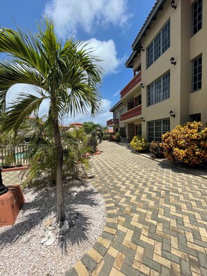 Property grounds - Charming 2-bedroom apartment with AC in vibrant Noord (Noord)