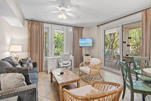 Condo, Multiple Beds (Market Street Inn 232/234 - Emerald E) | Living area - Market Street Inn 232-234 Emerald Escape (Miramar Beach)