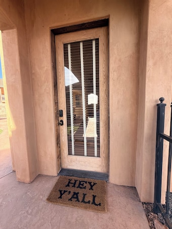 Exterior detail. Western themed 3 bedroom basement apartment in charming Hurricane Ut