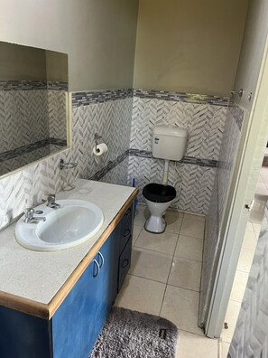 Dusche, Handtücher, Seife, Toilettenpapier