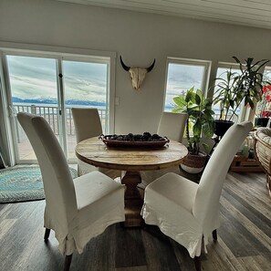 Dining - Quaint 2-bedroom bungalow perched above Homer and Kachemak Bay. (Homer)