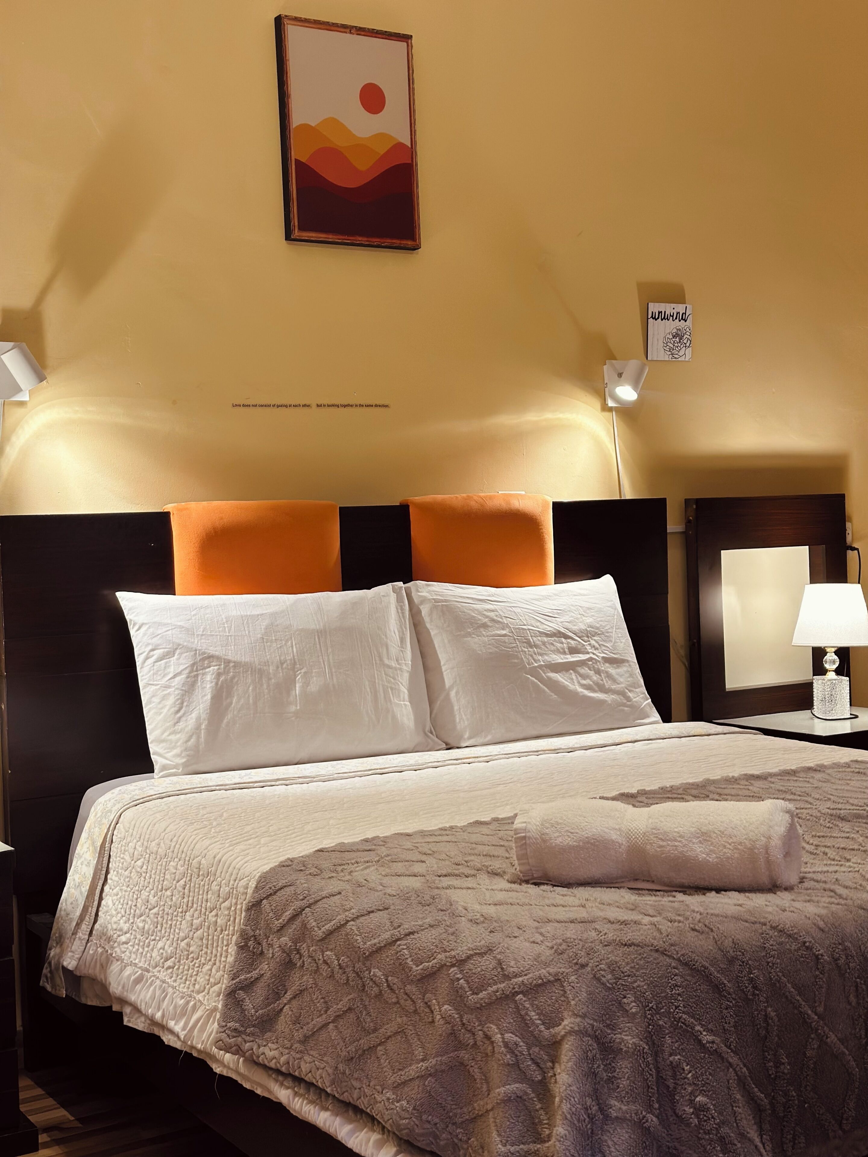 Quarto conforto, vista para o pátio