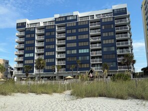 Exterior - Oceanfront Penthouse Retreat - Crescent Beach - Top Floor Views - Sleeps 7-8 (North Myrtle Beach)