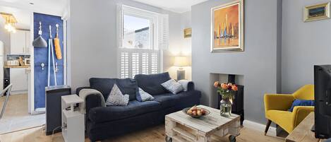 TV connectée, cheminée