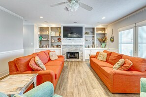 House, 4 Bedrooms | Living area - A Southern Belle 4 Bedroom Home (Port Bolivar)