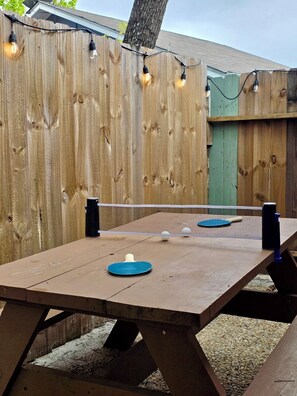 Outdoor dining - Modern Home with Backyard pool + Free Coffee Bar! (San Antonio)