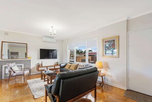TV, fireplace - 4 Kareena Ave Encounter Bay Metres from Sea & Sand (Victor Harbor)