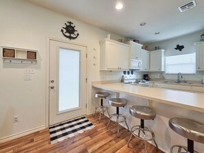 House, 2 Bedrooms | Private kitchen | Fridge, oven, coffee/tea maker, toaster - Kc's Sunshine 2 Bedroom Home (Port Bolivar)