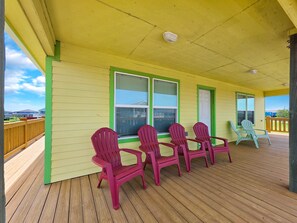 House, 3 Bedrooms | Terrace/patio - Mellow Yellow 3 Bedroom Home (Port Bolivar)