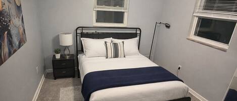 2 bedrooms, iron/ironing board, WiFi, bed sheets