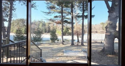 Pike Retreat At Pokegama: 160’ Waterfront 48' PRIVATE DOCK on Chetek Lake Chain!