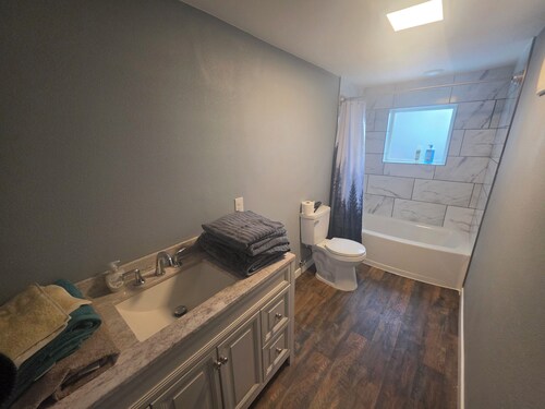 Perfect 3-bedroom house with AC in charming Fairbanks on quiet dead end road.