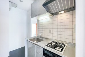 Apartment, Nichtraucher, Stadtblick (i01) | Eigene Küche | Kühlschrank, Mikrowelle, Herdplatte, Kochgeschirr/Geschirr/Besteck