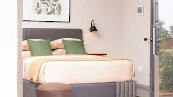 Luksushuvila, parveke, näköala puutarhaan