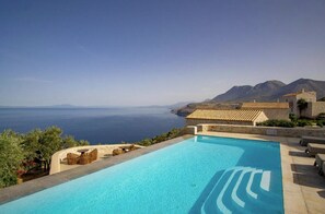 Pool - Villa Aetheron, Divine Sea Views, Private Hot Tub, Furnished Terrace, Shared. (Peloponnese)
