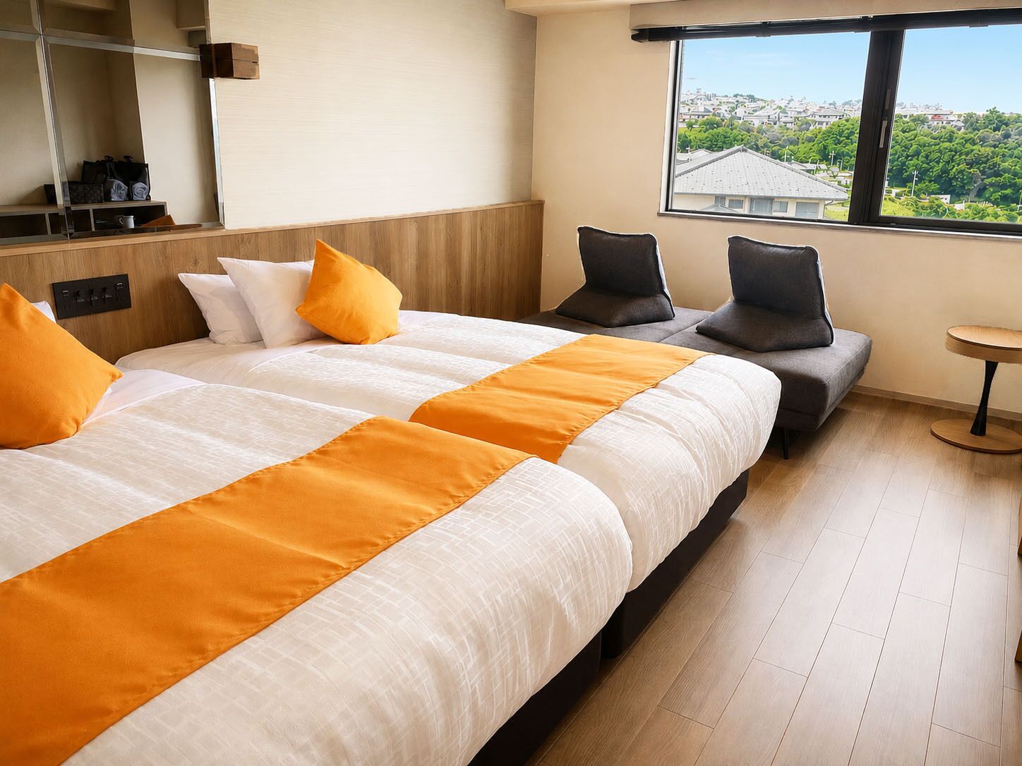 Escritorio, wifi gratis y ropa de cama 