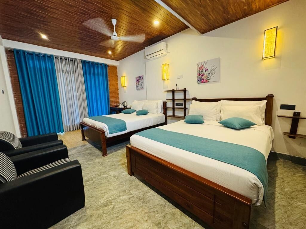 Kamar Triple Keluarga, balkon, pemandangan gunung