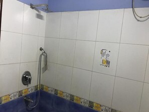 Luxury Double Room, Air conditioning, City View | Bathroom | Shower, free toiletries, slippers, towels - Hotel D R International (Ambala)
