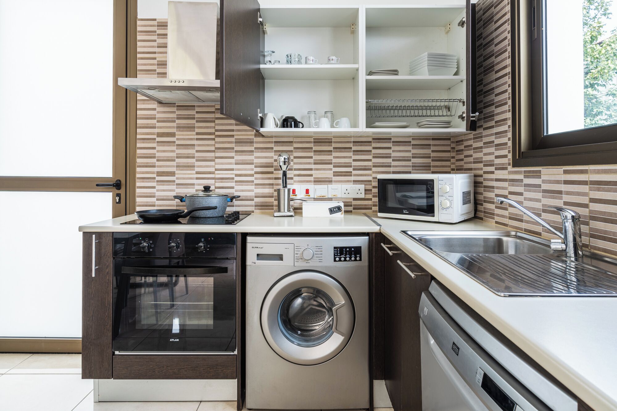 别墅, 3 间卧室, 私人游泳池, 城市景观 | 私人厨房