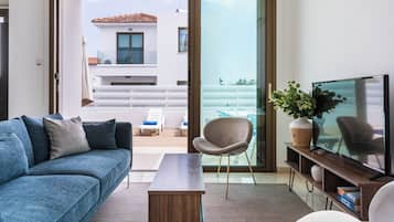 Villa, 3 Bedrooms, Private Pool, City View | Living area | Smart TV, Netflix, streaming services