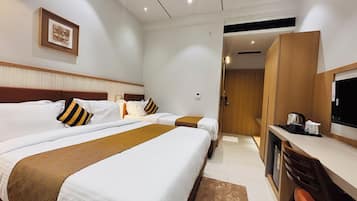 Quarto triplo superior, vista para a cidade