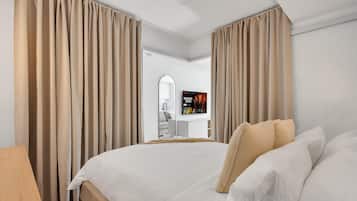 Individually decorated, individually furnished, blackout drapes