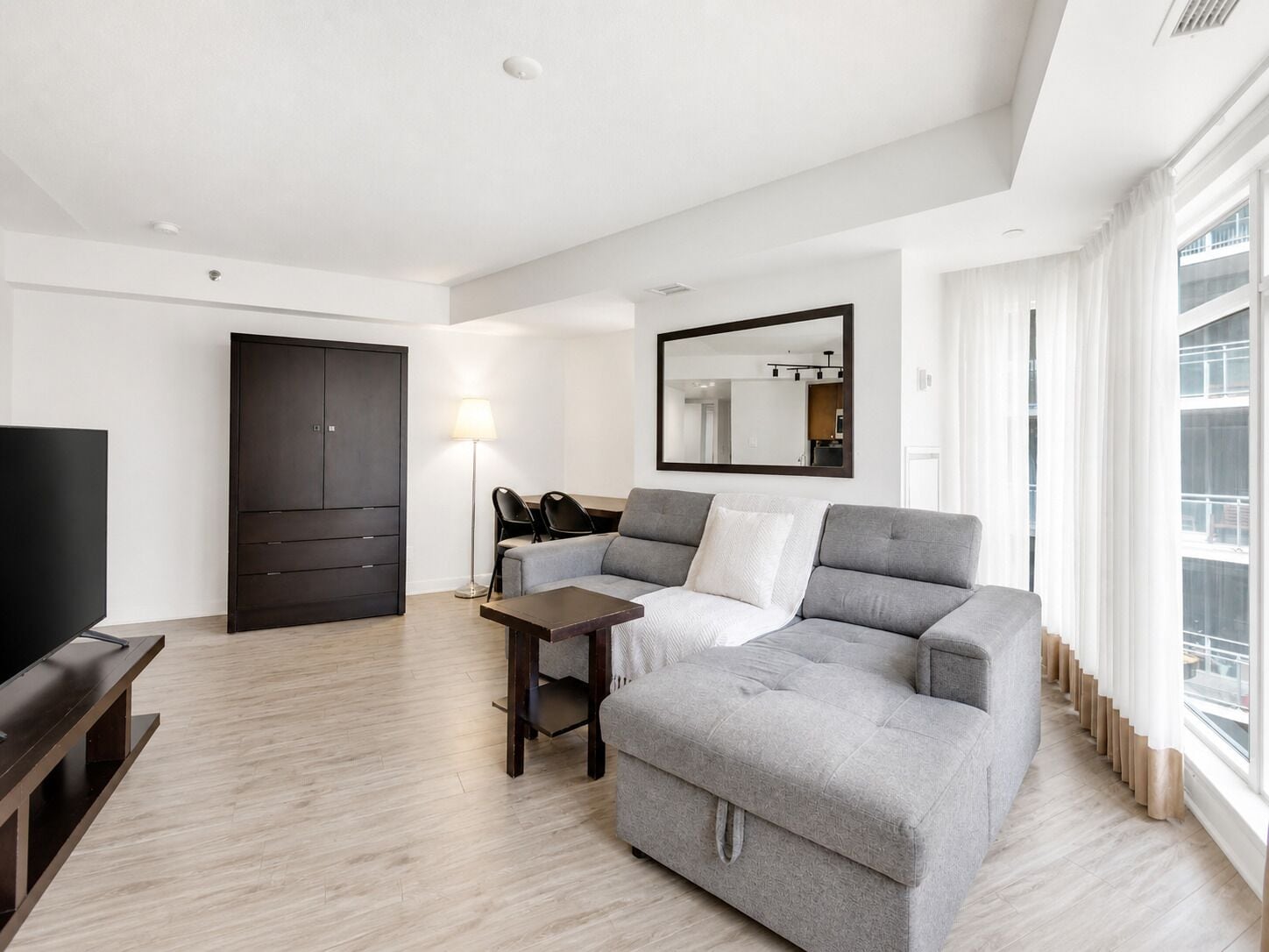 Standard Suite, 1 Bedroom, Non Smoking, Private Bathroom | Living area | 50-inch flat-screen TV with digital channels