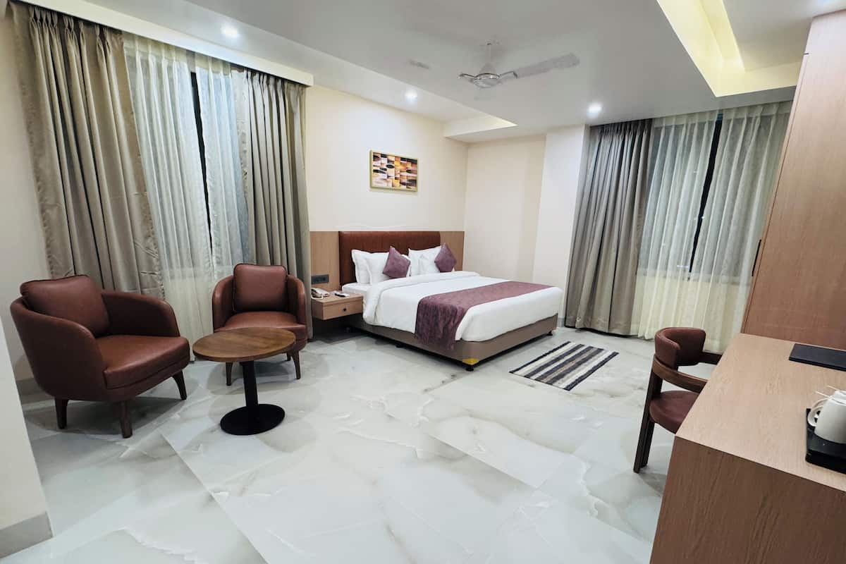 Phòng đôi hoặc 2 giường đơn Deluxe | Bộ trải giường bằng vải cotton Ai Cập, bộ đồ giường cao cấp