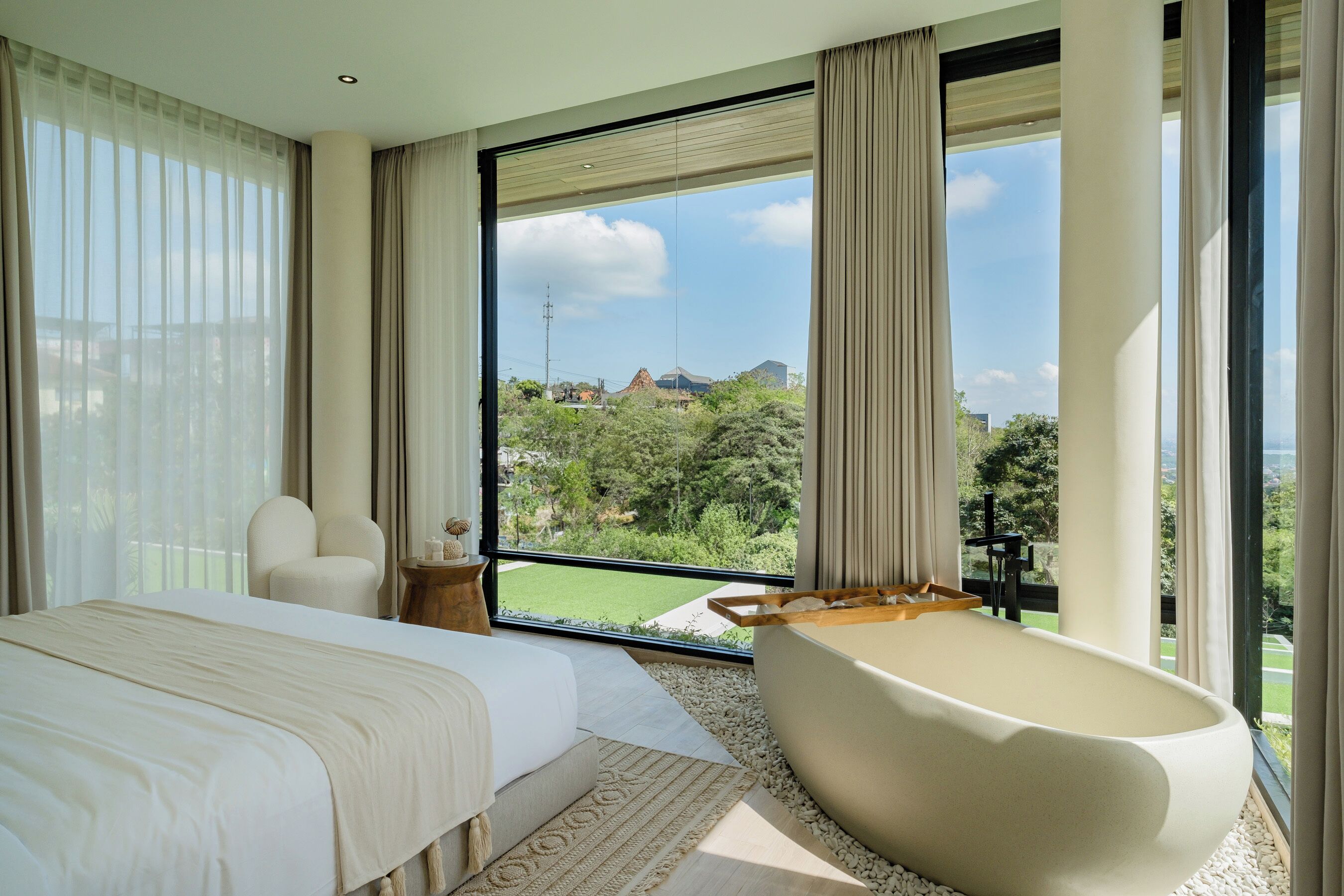 Panoramic Villa, 2 Bedrooms, Balcony, Sea View | In-room safe, desk, iron/ironing board, free WiFi