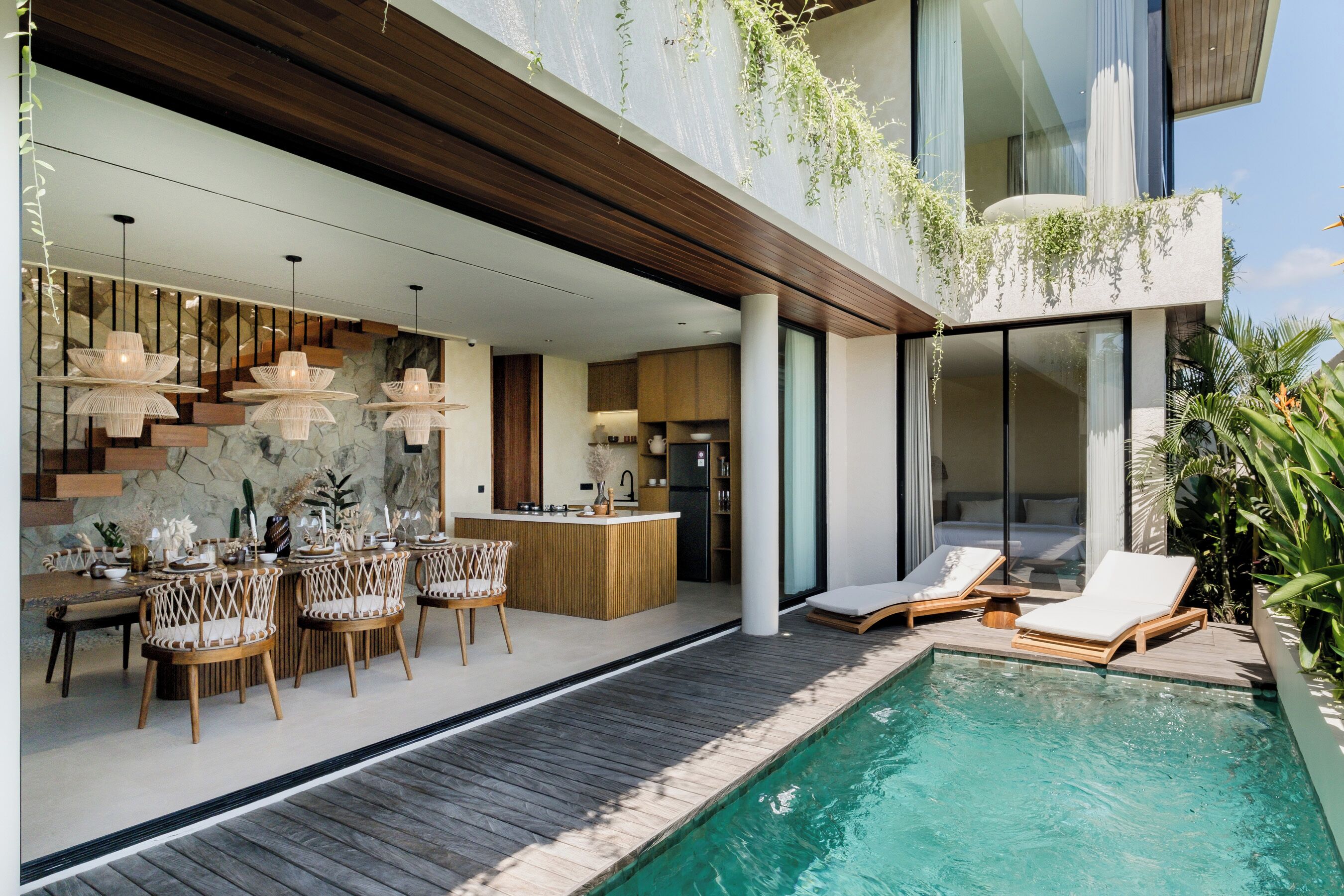 Villa panorámica, 2 habitaciones, balcón, vista al mar | Restaurante al aire libre