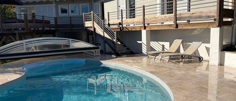 Indoor pool, outdoor pool