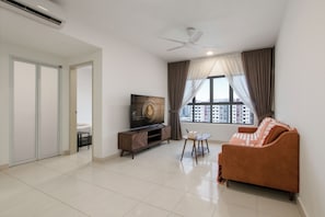 Superior Apartment, 4 Bedrooms, Kitchen, City View | Living area - KL International Airport Residensi Arena (Sepang)