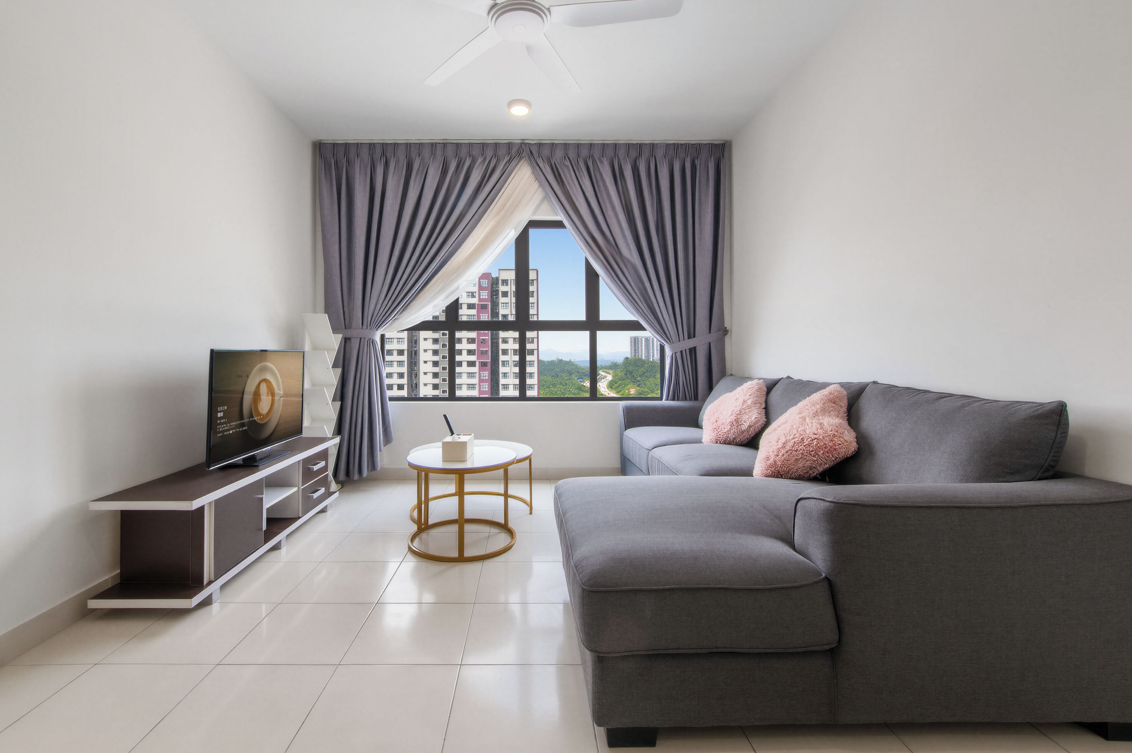 Apartemen Klasik, 3 kamar tidur, dapur, pemandangan kota | Area keluarga