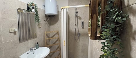 シャワー、ビデ、タオル、石鹸