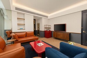 Luksussviitti, kaupunkinäköala | Oleskelualue