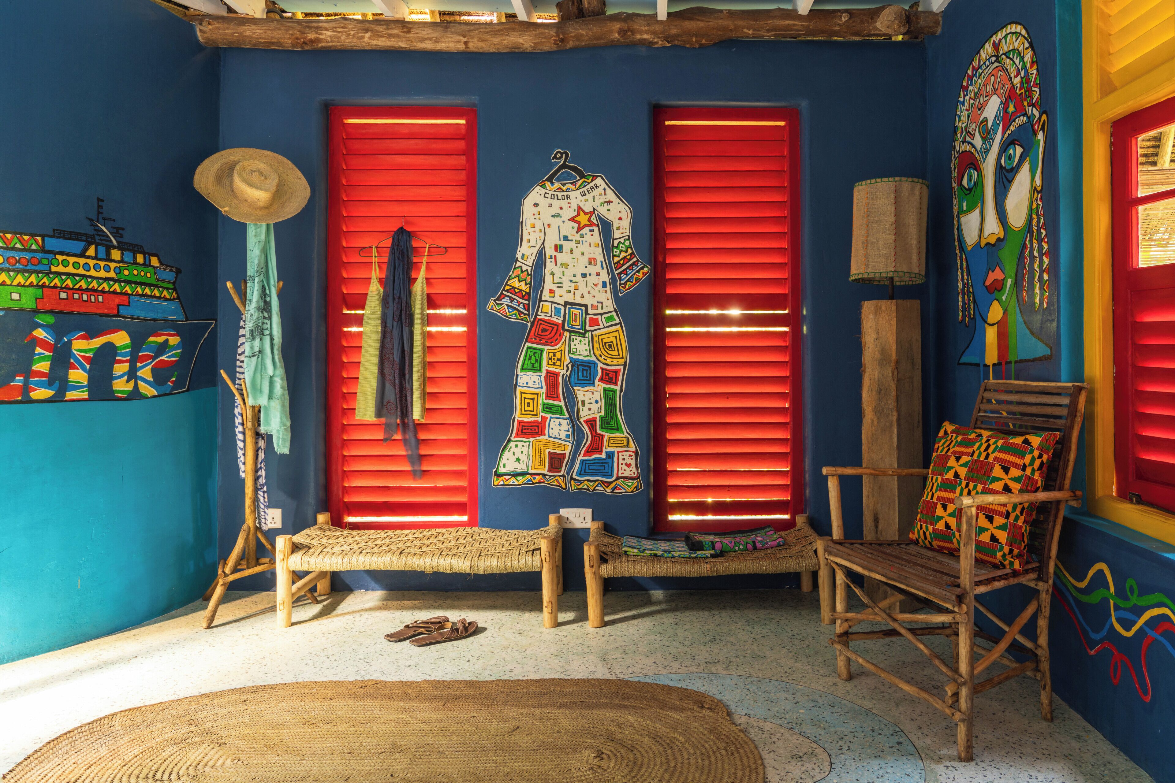 Cofres nos quartos, individualmente decorados