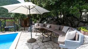 Terrace/patio - Rural house Janjic by Villas Guide (Plina Jezero)