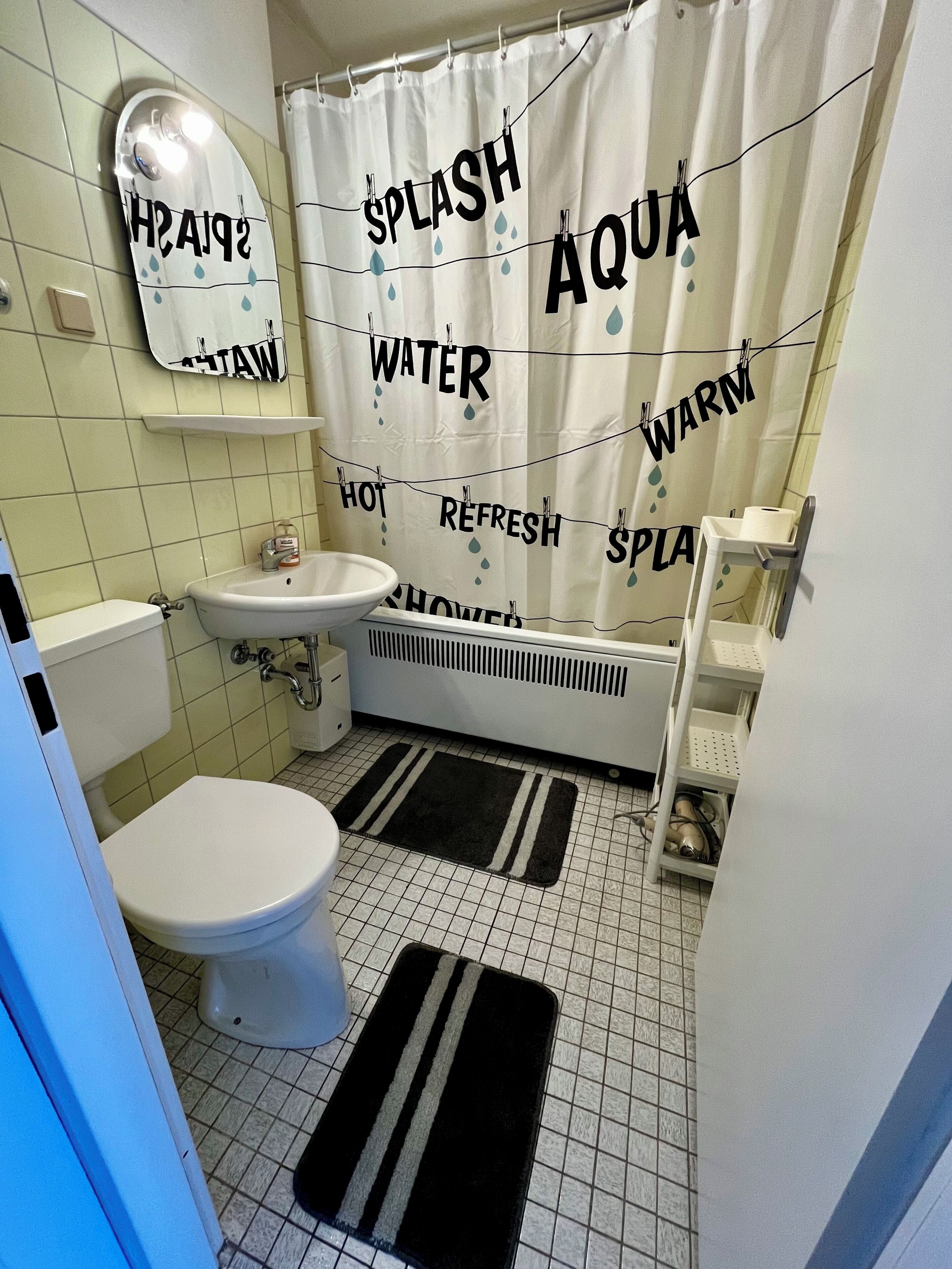 Secador de pelo, jabón, papel higiénico