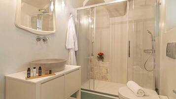 Shower, hair dryer