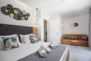 2 soverom, strykejern/-brett, reiseseng for barn og wi-fi (inkludert)