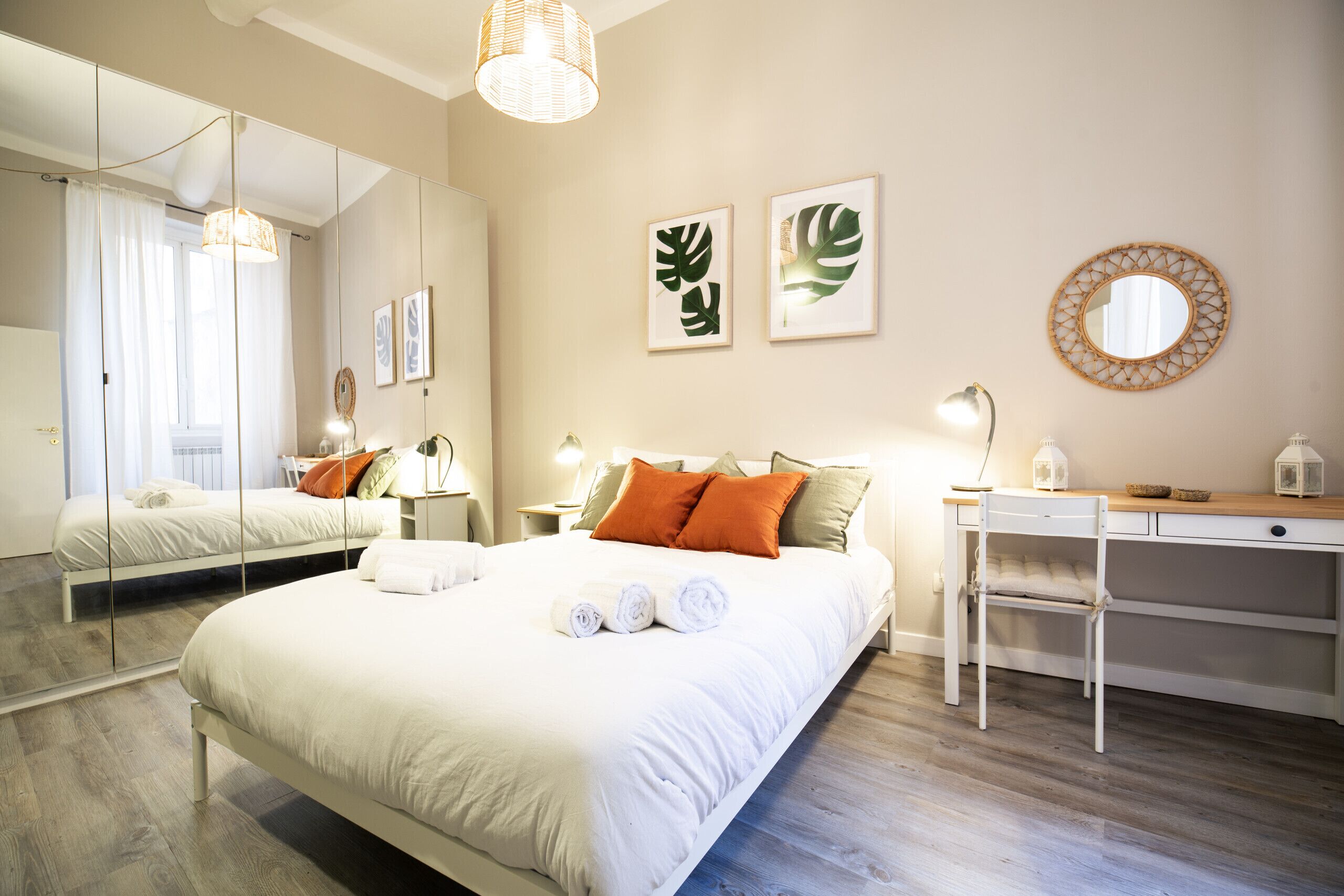 1 habitación, tabla de planchar con plancha, wifi gratis y ropa de cama 
