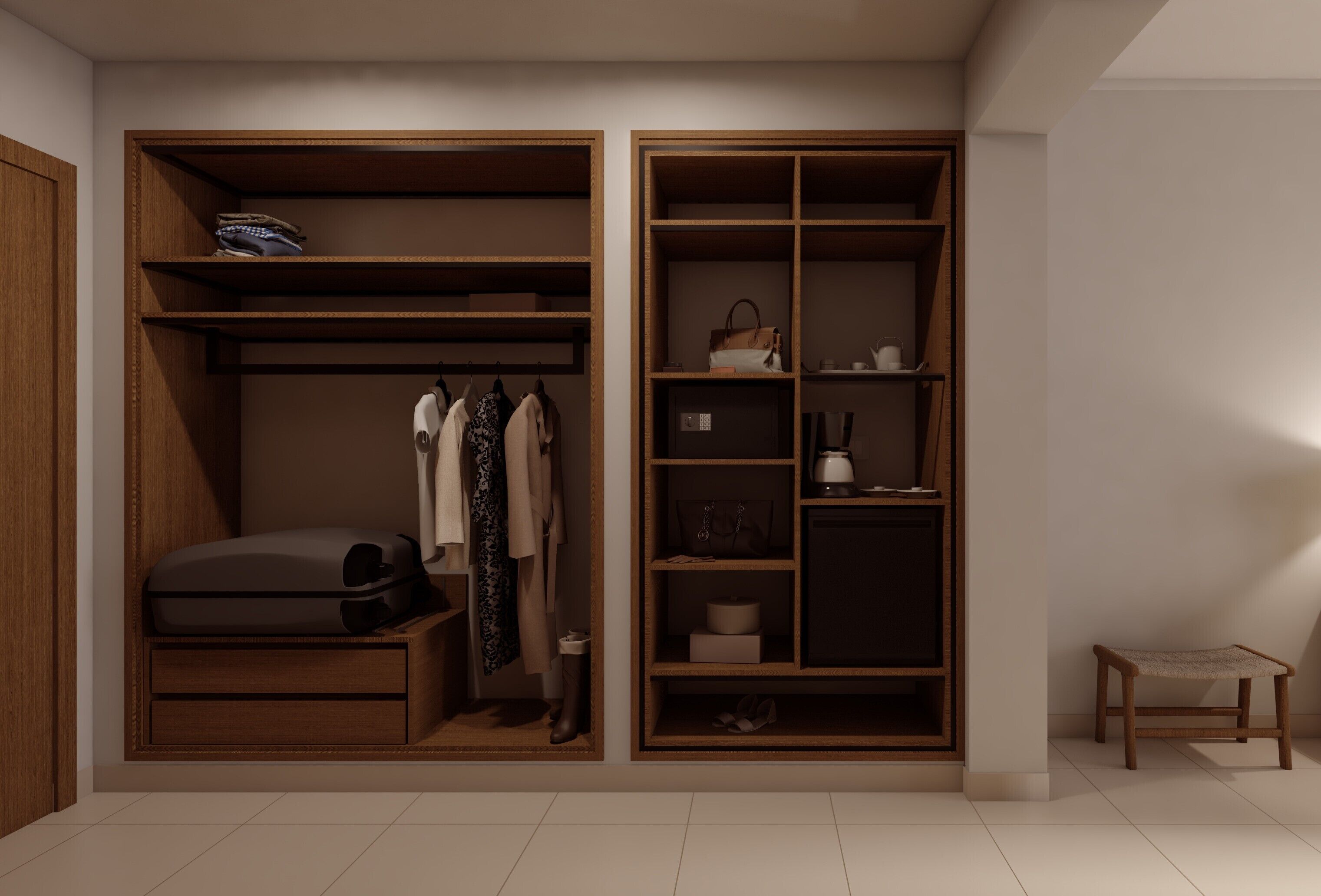 Minibar, in-room safe, desk, blackout drapes