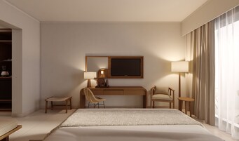 Minibar, caja de seguridad en la habitación y escritorio 