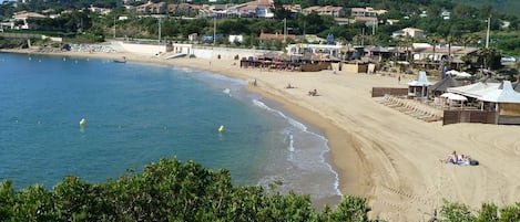 En la playa