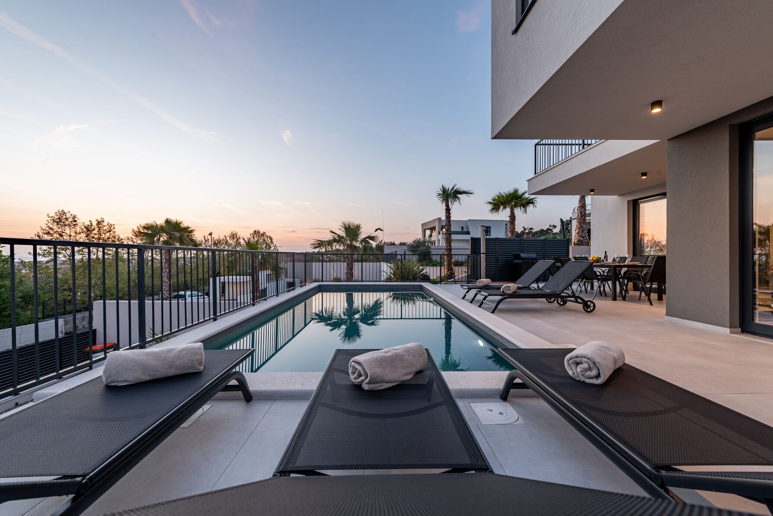 A heated pool