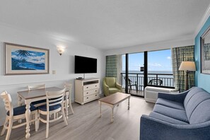 TV - Salty Air & Ocean Views – 10th Floor Retreat (Myrtle Beach)