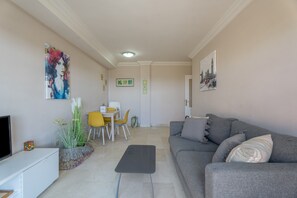 Living area - 'Duque Beach' Holiday Apartment with Sea Views, Wi-Fi, and Air Conditioning (Costa Adeje)