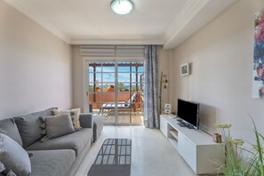 Living area - 'Duque Beach' Holiday Apartment with Sea Views, Wi-Fi, and Air Conditioning (Costa Adeje)