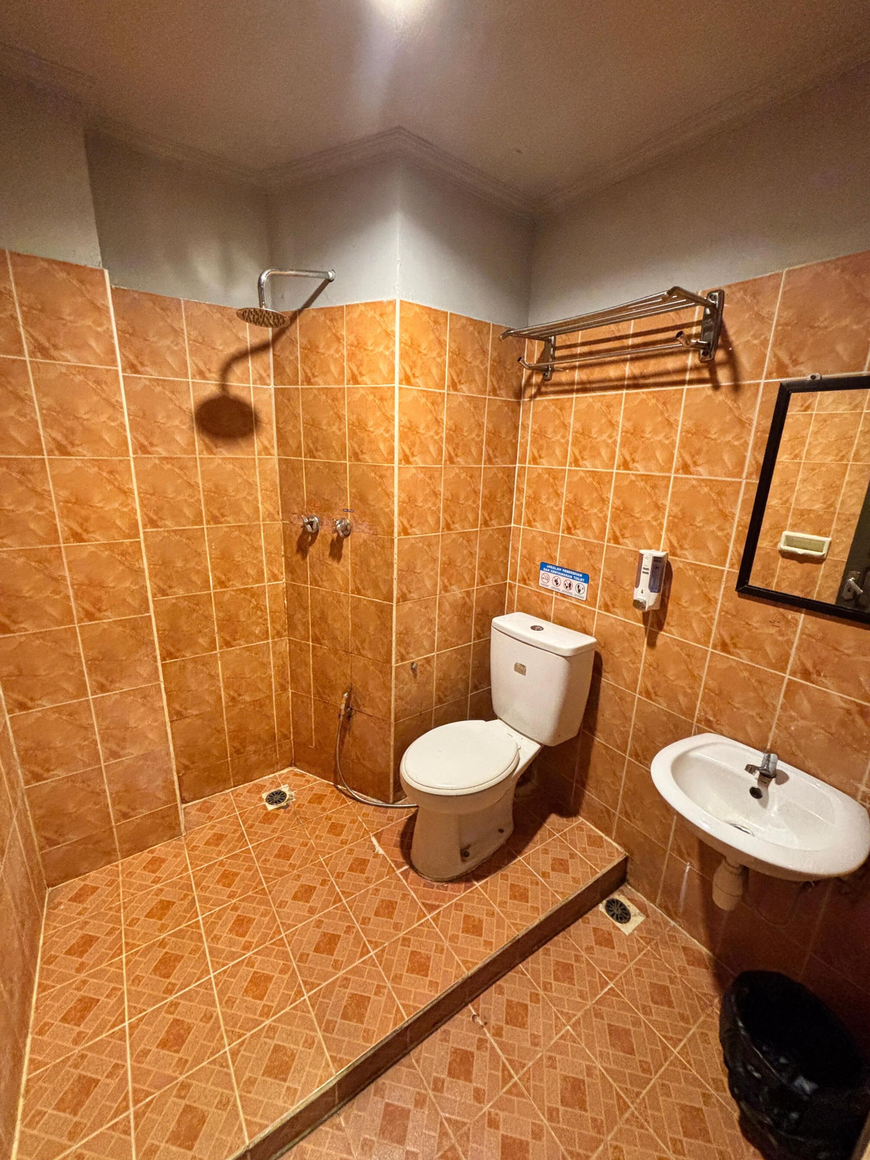 Dusche, Handtücher, Seife, Shampoo