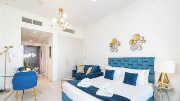 Exclusive-Studio, Nichtraucher, Stadtblick | Zimmersafe, Verdunkelungsvorhänge, schallisolierte Zimmer